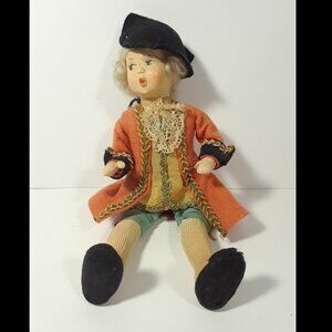 Vintage BAITZ Austria MOZART Whistling Boy Doll